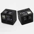 All in one travel adapter with 2USB 1