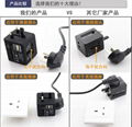 All in one travel adapter with 2USB 8