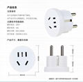 WP-4.8E China to Europe/Korea travel adapter plug 