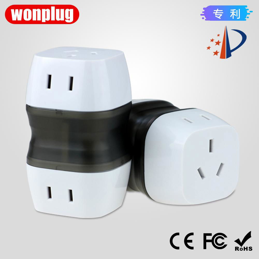 Worldwide Travel Adapter Plug  AC Power AU UK US EU Italy Plug Adaptor