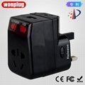 World Travel Adapter with USB