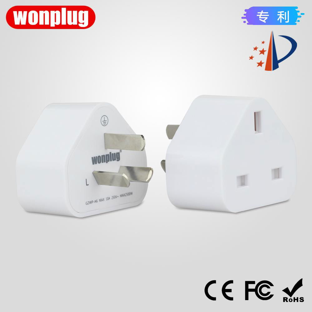 Travel Plug Adapter, Hong Kong version UK to China socket plug adapter