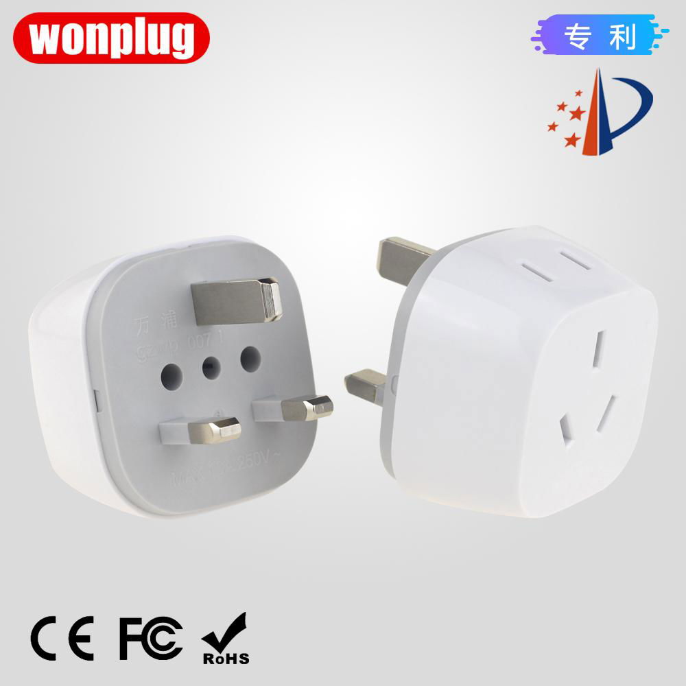 USA/Nea Zealand to UK/Hong Kong/Singapore/Maldives/Saudi Arabia plug adapter  - WP-007UK - wonplug (China Manufacturer) - Socket -