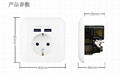 EU Germany wall socket outlet with USB 6