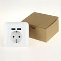 germany 16A 2.1A USB wall socket usb charging outlet receptacle