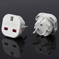 UK to Euro plug adapter with safety shutter 1