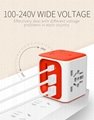 18W quick 2 USB travel PD charger international travel adapter