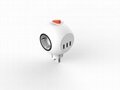 EU Germany Korea globe extension socket with 3 outlets and 3 USBports 8