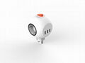 EU Germany Korea globe extension socket with 3 outlets and 3 USBports
