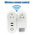 smart home alexa us wifi plug 2USB Wifi Remote Control tuya smart plug 