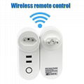 smart home alexa us wifi plug 2USB Wifi Remote Control tuya smart plug  3