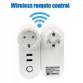 smart home alexa us wifi plug 2USB Wifi Remote Control tuya smart plug  5