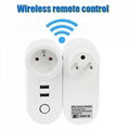 smart home alexa us wifi plug 2USB Wifi Remote Control tuya smart plug  6