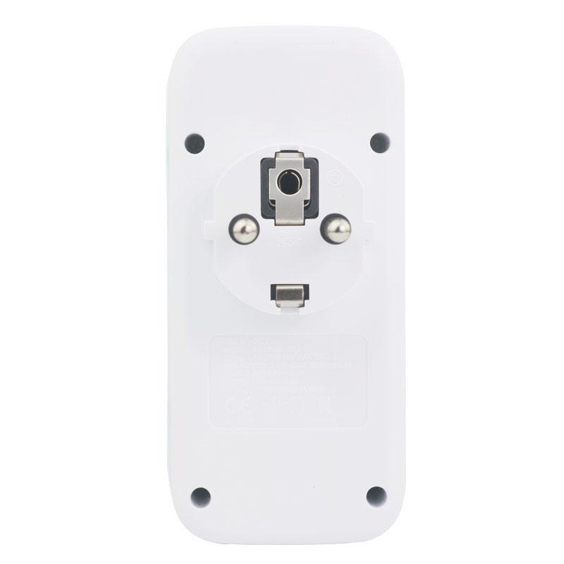 3-way 4USB EU Power Extension Socket Plug Adapter 2