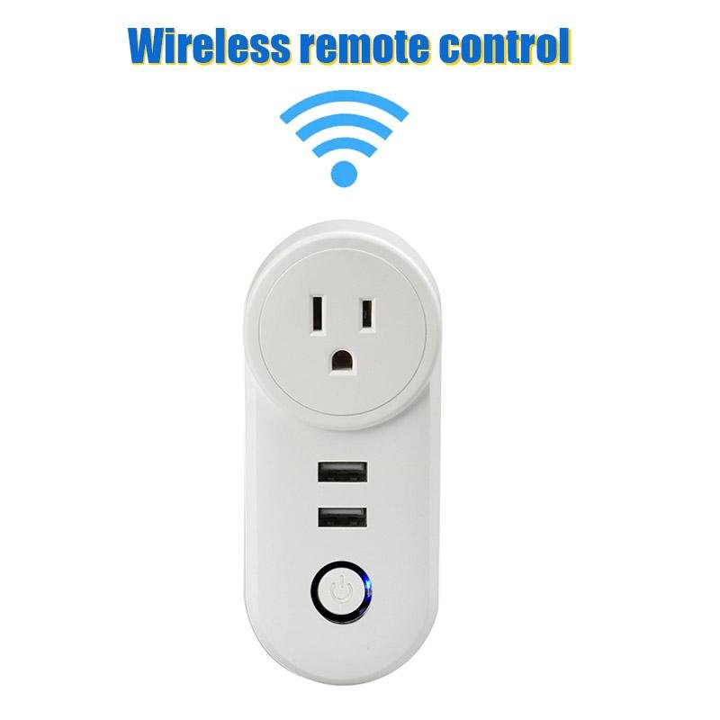 USA wifi smart plug remote control smart socket with 2USB