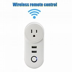 USA wifi smart plug remote control smart socket with 2USB