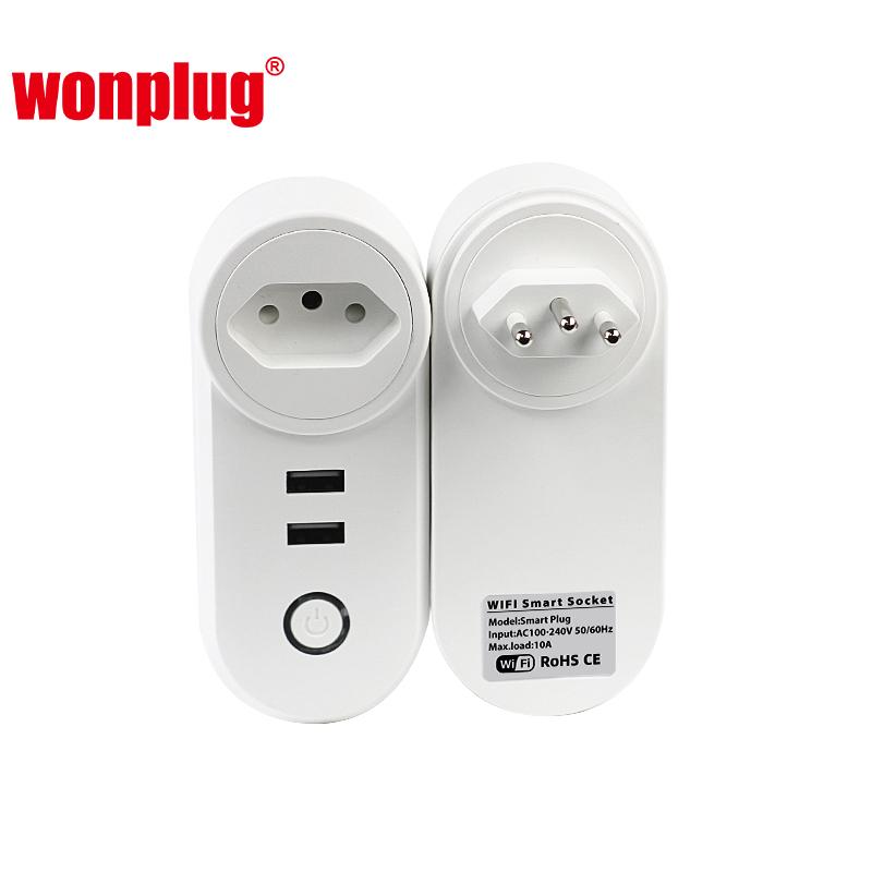 USA wifi smart plug remote control smart socket with 2USB 3