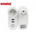 USA wifi smart plug remote control smart socket with 2USB 4
