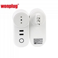 USA wifi smart plug remote control smart socket with 2USB 6