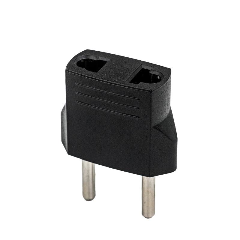 USA 2pin plug/Australia 2pin plug/EU 4.8mm plug socket to EU 4.0mm plug adapter  3