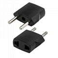 USA 2pin plug/Australia 2pin plug/EU 4.8mm plug socket to EU 4.0mm plug adapter 