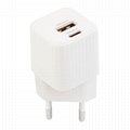 EU US UK AU Plug type c EU pd charger 20W usb c travel fast charger 2