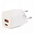 EU US UK AU Plug type c EU pd charger 20W usb c travel fast charger
