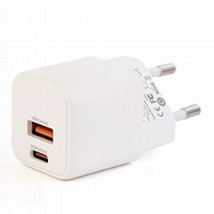 EU US UK AU Plug type c EU pd charger 20W usb c travel fast charger