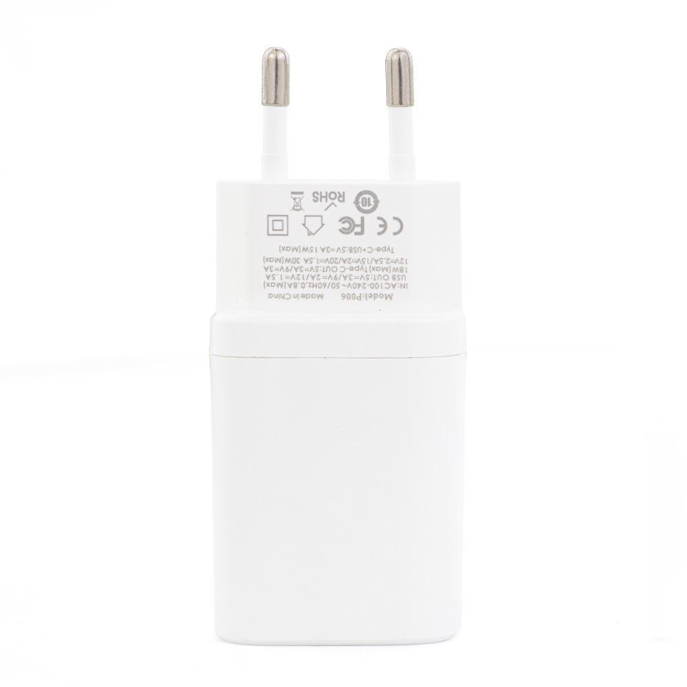 EU fast charger mini Portable 30W PD quick charger 3