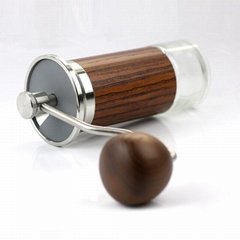 Portable manual hand coffee grinder aluminium alloy coffee bean grinder 