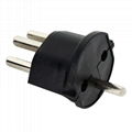 Schuko to Swiss Plug adapter permanently fixed 16A EU to Switzerland fix adapter 3