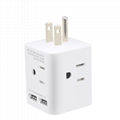 USA 4way Multiple extension socket