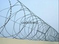 Heavy Galvanized Razor Wire Concertina Security Fence Top