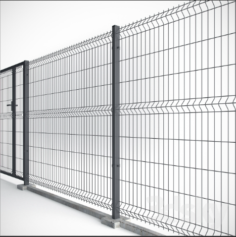  3D Welded Wire Mesh Panel Fence 2