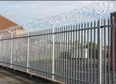 High security palisade fence Panel