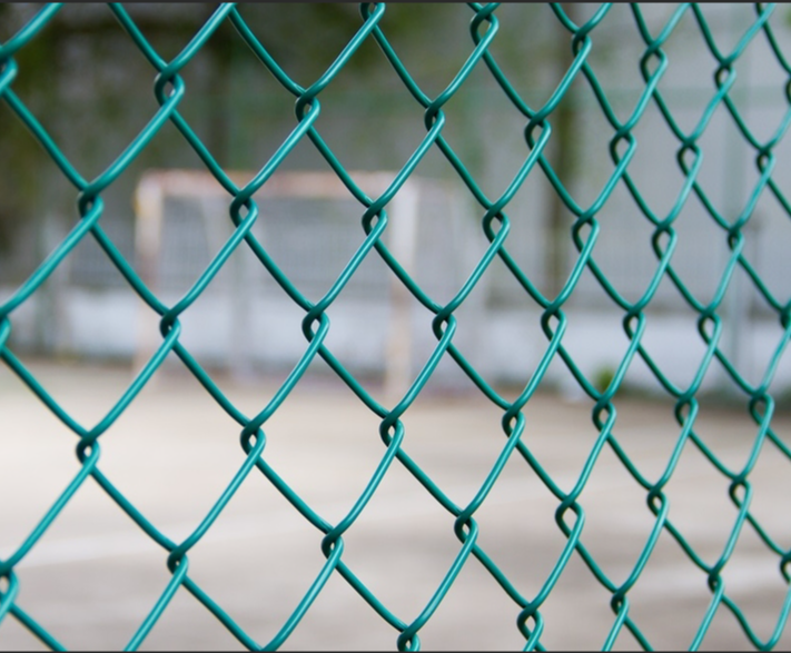 Green & Black Vinyl Coated Chain Link Fence Wire Mesh  1