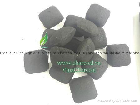The new shape for coconut shell charcoal with white ash and good quality 2