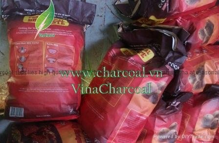 The new shape for coconut shell charcoal with white ash and good quality 5