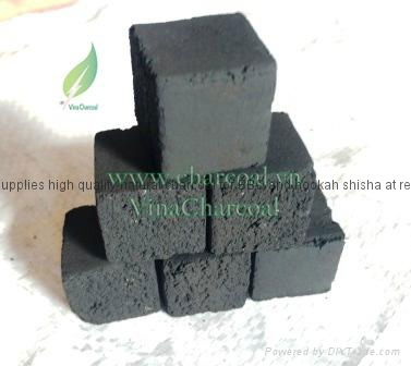 Smokeless and white ash coconut shell charcoal briquette for hookah shisha 3