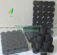 Odorless and white ash coconut shell charcoal for BBQ