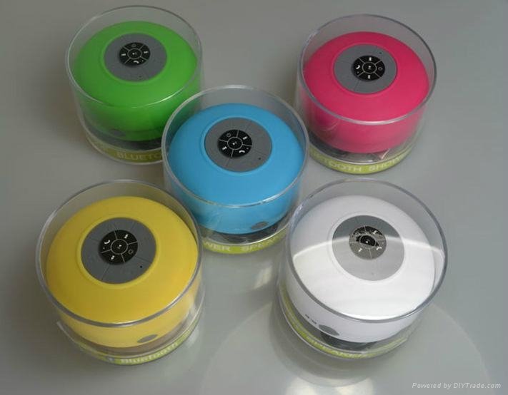 suction cup waterproof shower bluetooth  protable speaker for iphone 3