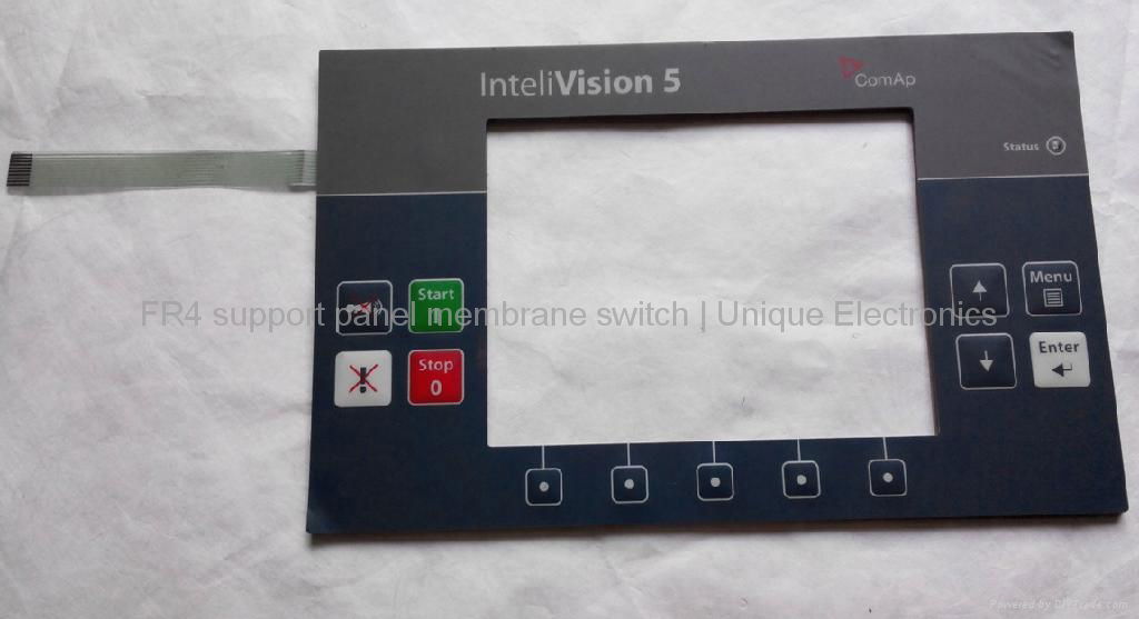 Embossed Tactile Membrane Switch with FR-4 Support Panel    BG97