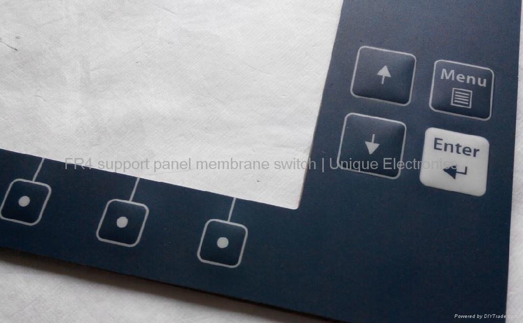 Embossed Tactile Membrane Switch with FR-4 Support Panel    BG97 5