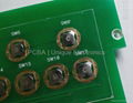 Double layers PCB, assembled with metal domes and connector    16-1371-1 Rev C