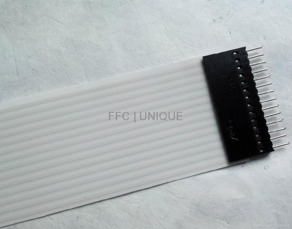 High quality 14-pin 230mm 2.54mm pitch type A FFC with connectors 172945 4