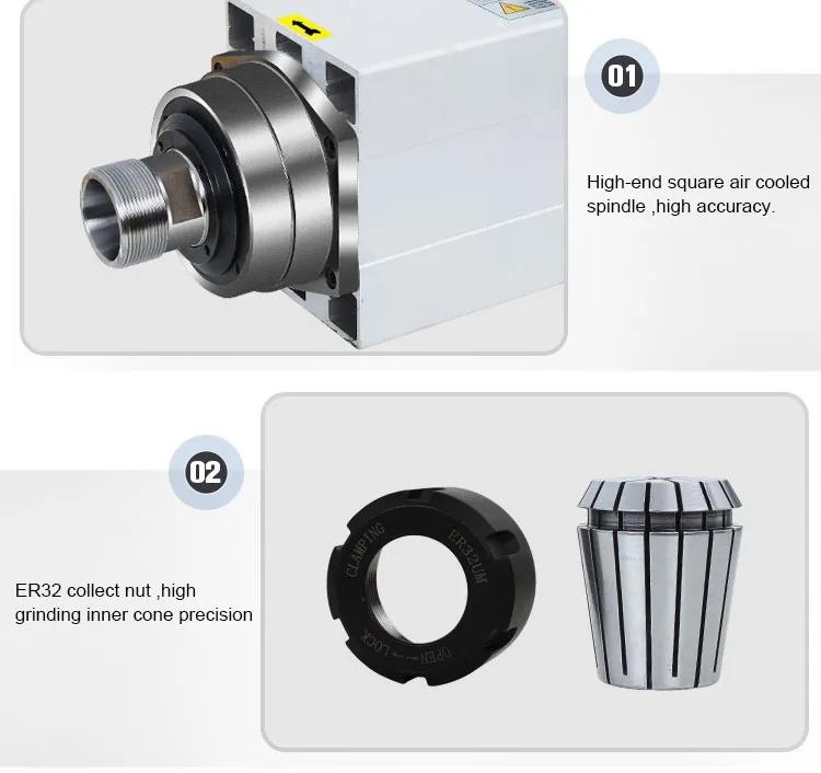 3.5kw/4.5kw/6.0kw air cooling spindle for cnc router 3