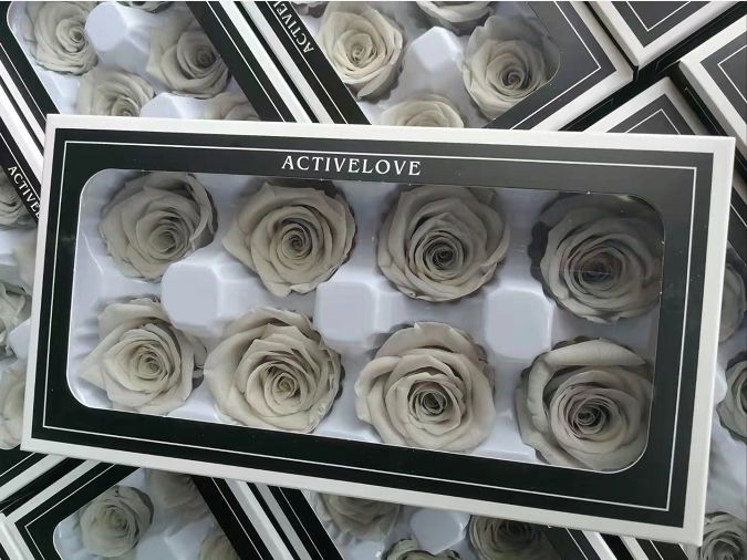Preserved Flower 4-5cm 8Roses Heads, Real Preserved Roses For Home Decoration 5