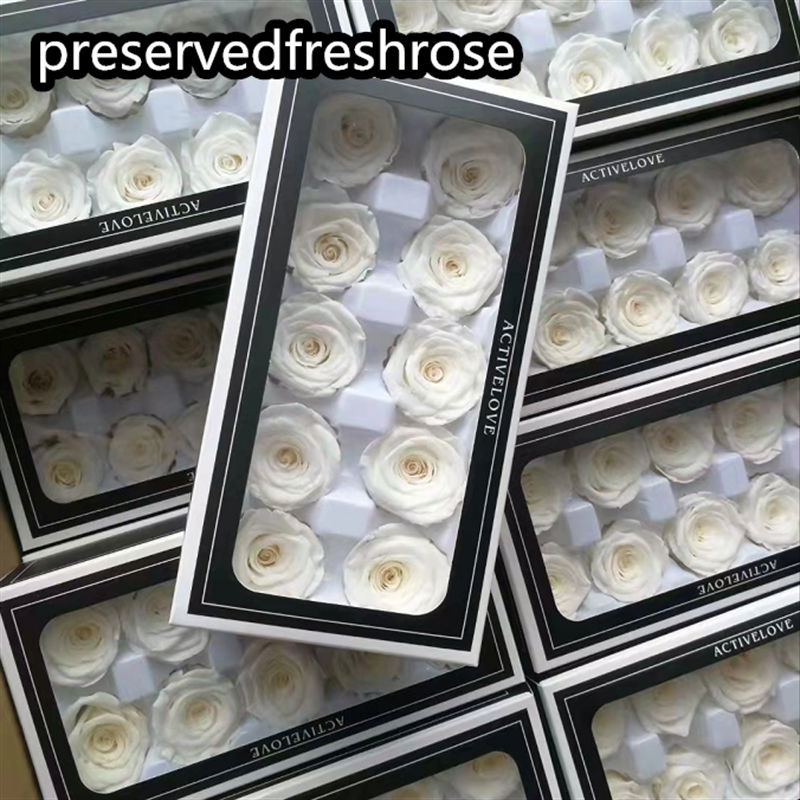 Preserved Fresh Ross 4cm 10Roses Heads For Gift Crafts Arrangement 4