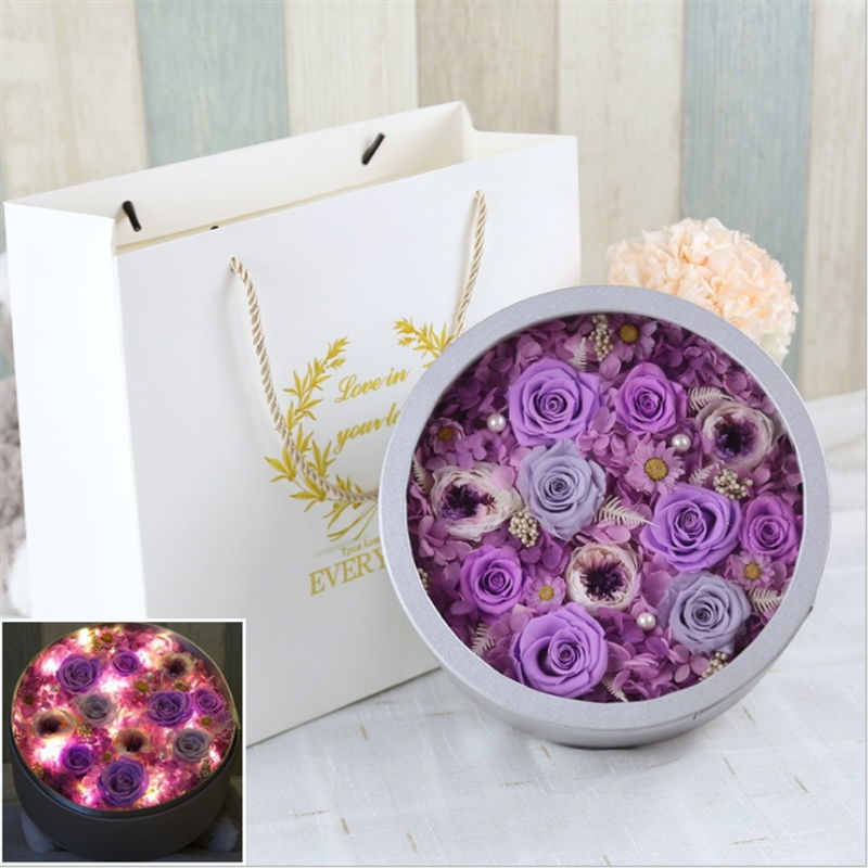 Preserved Flower Gift Box With Lights For Christmas Day Gifts 2