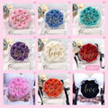 Preserved Fresh Flower Gifts Of Candy Bag Eternal Roses Gift Box For Wedding 12